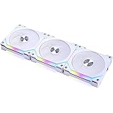 Lian Li UNI ファン SL V2 RGB 革命的なデイジーチェーン ARGB ファン 120mm トリプルパック ホワイト SL120V2-3W