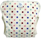村信 日本製 カラフル水玉柄 綿おむつカバー 90cm パープル JF101B