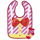 JIP（ジェイアイピー） 【クリアランス】JIP（ジェイアイピー） Bib & socks set Clown スタイ ピンク(jip0825-pk)