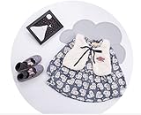 ツバメ--屋　子供 コート ベビー キッズ 女の子 発表会 結婚式　子供服　子供用 厚手 防寒 アウター 女の子ワンピース ジャケット クリスマスプレゼント (95, グレー)