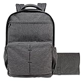 Damero Travel Diaper Backpack Baby Nappy Bag with Large Changing Pad, Dark Gray by Damero