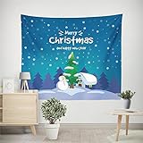 Tovadoo クリスマス用品 クリスマスイブ クリスマスパーティー イベント用 壁掛け 室内飾り テーブルクロス 座りシート ビーチマット 多色 プレゼント