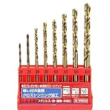 E-Value  ステンレス用ドリルセット 丸軸 8本組 ESD-8S