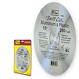 IVY Classic 35056 Swift Cut 10-Inch 200 Tooth Aluminum & Plastic Cutting Circular Saw Blade with 5/8