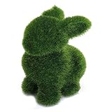 ROSENICE 人工観葉植物　ウサギ ホーム オフィス飾り (グリーン)