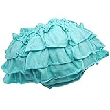プラチナムベイビー柔らか天竺★３段フリルブルマ スカート ★0～2歳まではける (アイスブルー)