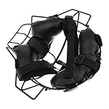 【ノーブランド 品】合金 ナイロン布製 野球 ソフトボール 大人 キャッチャー 防具 フェイス ガード マスク