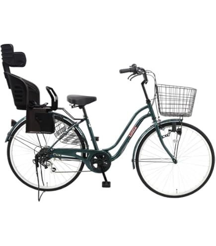 【子供乗せ自転車】mamafre(ママフレ) ：6段ギア：20インチ：ツヤケシブラック ママフレロック206D アサヒサイクル 子供乗せ自転車 20インチ