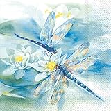 Abbott Collection 89-LPN-DP-3000 大型トンボナプキン 20パック 6.5平方インチ ペールブルー