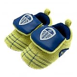 Baby Footwear - Official Leeds United FC Baby Neon Crib Boots (9 - 12 Months) - Novelty Baby Footbal