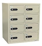 エーコー 貴重品保管庫 8BOX ロッカー ダイヤル錠 LK-308