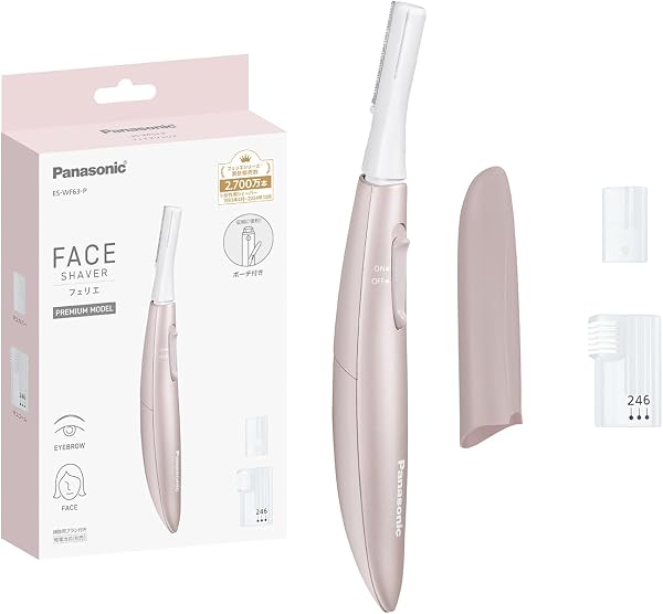 Panasonic ES-WF63-P Face Shaver, Felier Bristles, Battery-Powered, Pink - 1