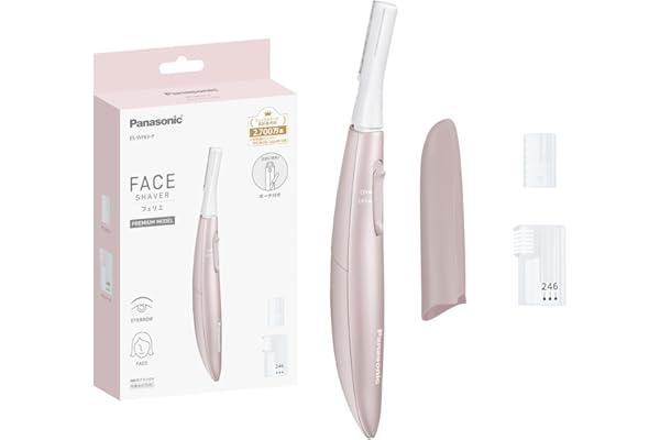 パナソニック フェイスシェーバー フェリエ ウブ毛 眉毛 乾電池式 ピンク ES-WF63-P
