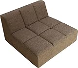 日本製 1人掛け ローソファ ブラウン