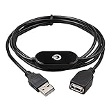 Onite Touch Dimmer Switch with 6ft Famale to Male USB Extension Cord, Black [並行輸入品]