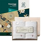 CONCENT カタログギフト リンベル プレゼンテージ・麗(うらら) 〔網代(あじろ)〕+今治謹製 『白織タオル』 木箱入り SR2039 （フェイスタオル２P)