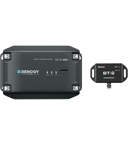 Amazon | Renogy 12V 50A MPPT DCC 走行充電器 Lifepo4対応ソーラー