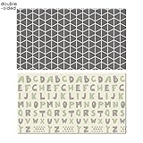 LG Hausys The Prime Playroom Mat Chevron Charcoal Double-Sided Design Mat シェブロンチャコール両面デザインマット（海外直送品）