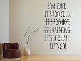 Wall Decals Quote Motivation Let's Go Decal Vinyl Sticker Family Bedroom Nursery Baby Room Home Deco