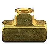 Milton S-655 1/4 FNPT Brass Tee Hose Fitting by Milton Industries