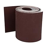 uxcell サンドペーパー　紙やすり サンディングベルト ダークブラウン 砥粒 5Mx100mm 180グリット