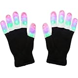 Ledグローブ Led手袋 光るグローブ 光る手袋 フィンガー手袋 マジック用品 マジック ステージ 忘年会 ハロウィン イベント コンサート ダンスダンサー用 フリーサイズ 余興 夜釣り「1ペアセット」