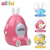 Alilo p1リズムトレーニングStoryteller Happy Buddy Bunny Kidsスマートインタラクティブ幼児用おもちゃ機能指ドラムとピアノ組み込みの音楽/ Song / Bedt