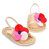 Decdeal ウォーカーズ ガールズシューズ 人気 夏のベビーフラワーサンダル 弾性バンド付き 幼児 プリンセスファースト
