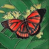 Viceroyバタフライ装飾セラミック壁アートタイル8 x 8