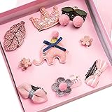 Liebeye ヘアクリップ 子供 幼児 ちょう結び ヘアピン 赤ちゃん 女の子 髪飾り ギフト セット かわいい 5