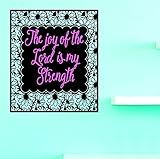デザインwith Vinyl 1 JER 2231 1ホット新しいDecals The Joy of the Lord is my strength壁アートサイズXインチ色、12 " x 18インチ、