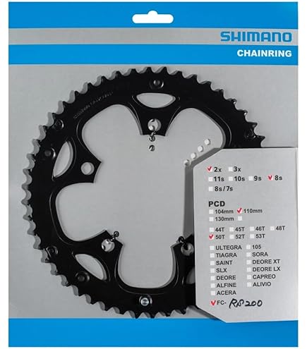 Amazon | シマノ(SHIMANO) チェーンリング FC-RS200 46T-F Y1V498050