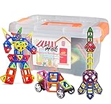 磁石ペース66モデルDIY 子どもおもちゃ 積み木 四角、三角、長三角、車輪 - 創意プレゼント想像力を育てる知育玩具
