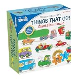 Briarpatch | Richard Scarry Things That Go Seek and Find ジャイアントフロアパズル 4つのクラシックシーンから隠されたアイテムを見つけることで学ぶ リチャード・スカーリーのベストセラービジータウン・ブック 対象年齢3歳以上