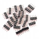 LEDテープ用 5050SMD RGB対応 2個セット 4ピン オス/オス コネクタ 連結 コネクタ/コネクター テープLED
