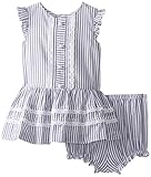 ローラアシュレイ ストライプチュニックセットアップ Baby-Girls Infant Striped Drop Waist Dress 24M [並行輸入品]