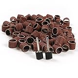 Preamer回転工具用 2サンディング ドラム マンドレル サンディング バンドキット 100本 1/2" マンドレル