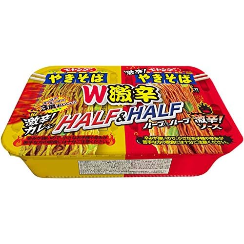ペヤング 超大盛やきそば ハーフ&ハーフW激辛
