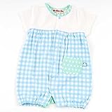 ロンパース シシュノン ベビー オシリクマウサ 半袖ロンパース ブルー 70cm