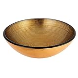 Kingston Brass EVSPFA1 Venice Glass Round Vessel Bathroom Sink, Gold by Kingston Brass