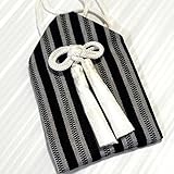 七五三 お守り袋 男児棒縞柄お守り袋 2色 /黒