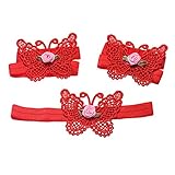ベビー キッズ ヘアバンド ガールズアバンド　 ヘアアクセサリー (レッド)