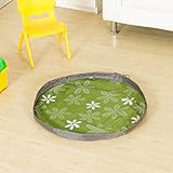 HAOUN おもちゃ収納バッグ 子どもプレイマット ドローストリング付き 収納 (80cm, Green)