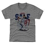 500レベルChris Saleボストン野球子供用シャツ – Chris Sale Rise Kids Small (6-7Y) グレイ