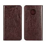 Golikef Motorola MOTO G5 ケース カバー バンパー 手帳型 高級 本革 レザー 色鮮やか レトロ な book case 型 柔らかいシリコンTPUラバーカバー スタンド機能 