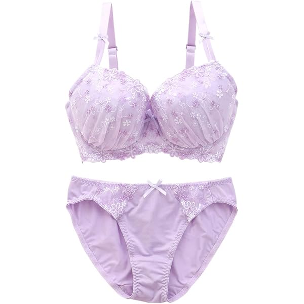 ②複数割-300★白&黒 D65❤︎クラシックピオニー♥️Tバック付き3点セット✨ Amazon | ロマンティックバニー ブラジャー ショーツ セット