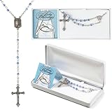 Baby's First Rosary- Sapphire Fire Polished Crystal by Dicksons Gifts