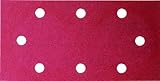 Bosch 2609256A 10 Sanding Sheets for Black + Decker Orbital Sanders 93 x 185 cm 8 Holes Grit Size 40