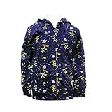 (ポスター) POSTAR スペース 総柄 ZIP パーカ　ネイビー　110cm