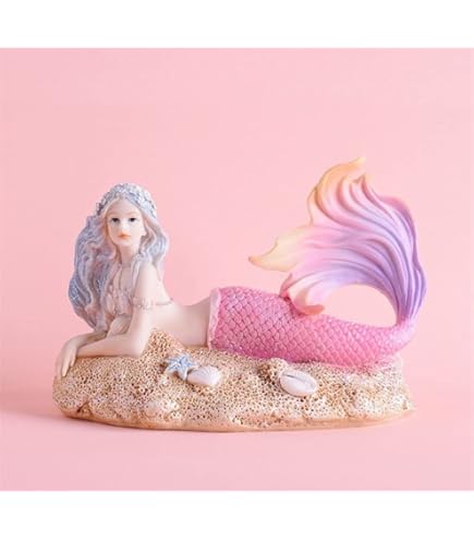 Amazon.co.jp: 幸せのモモちゃんゃん マーメイド装飾品 オブジェ 樹脂